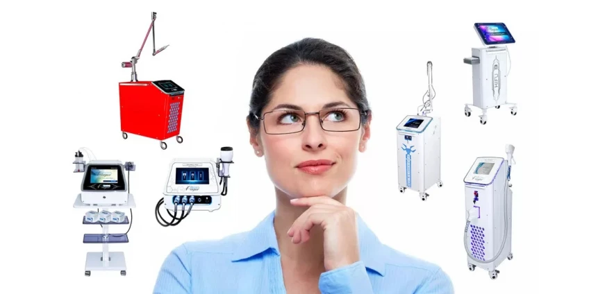 Kosmetické přístroje pro otevření salonu