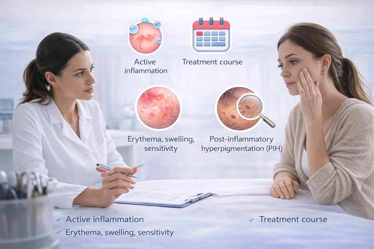 omezení rizika očekávání microneedlingu