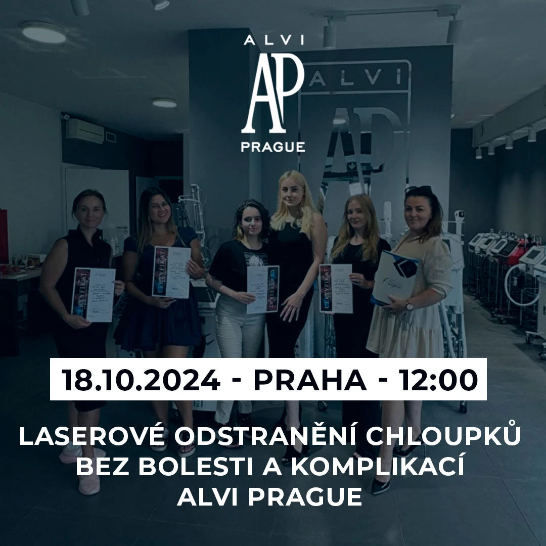 Bezplatný workshop s Alvi Prague: Laserové odstranění chloupků bez bolesti | Praha 2024