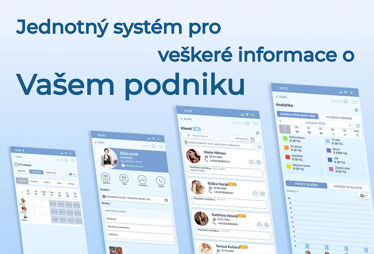 CRM systém pro beauty průmysl nové generace