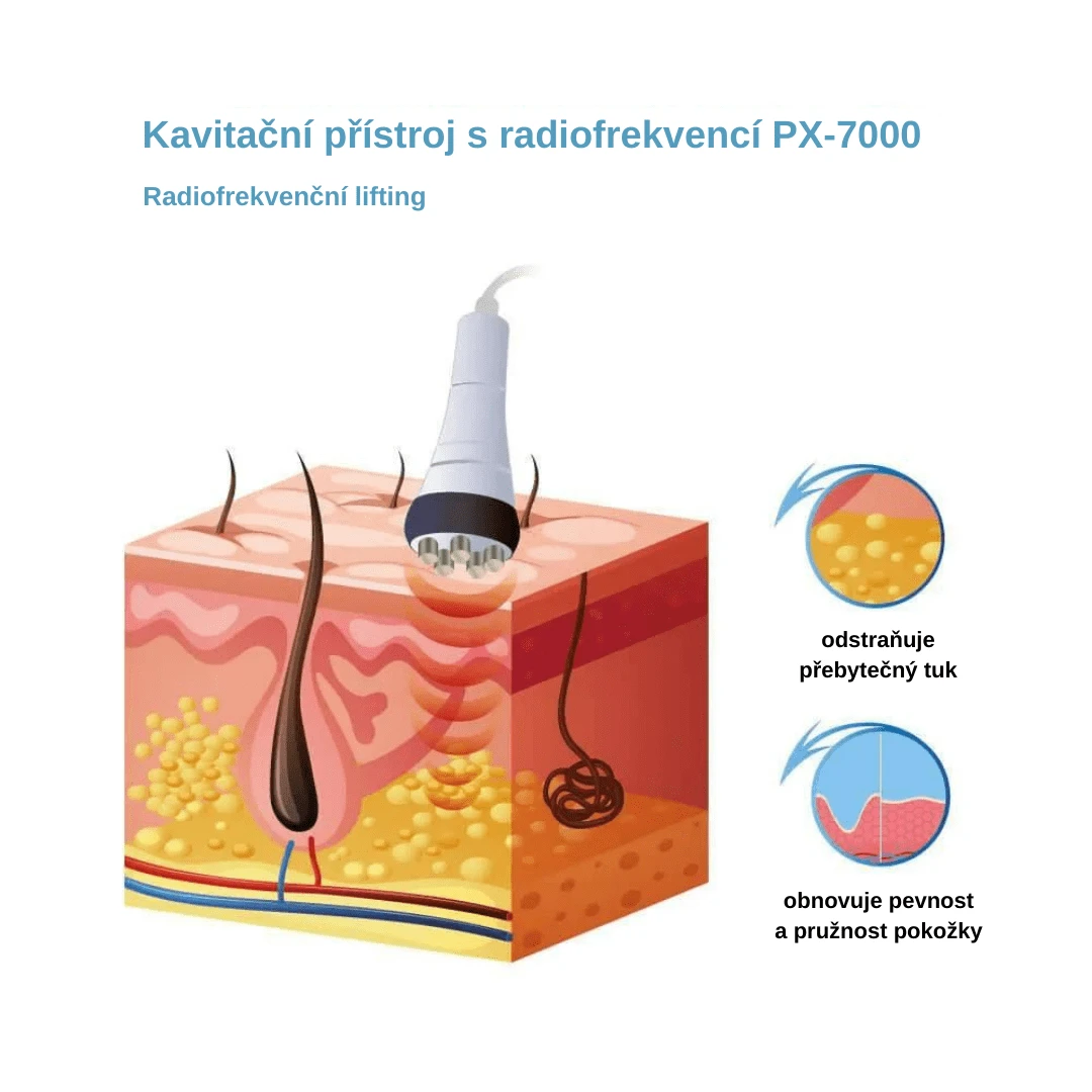 hubnutí kavitační přístroj radiofrekvence px-7000 kosmetické přístroje