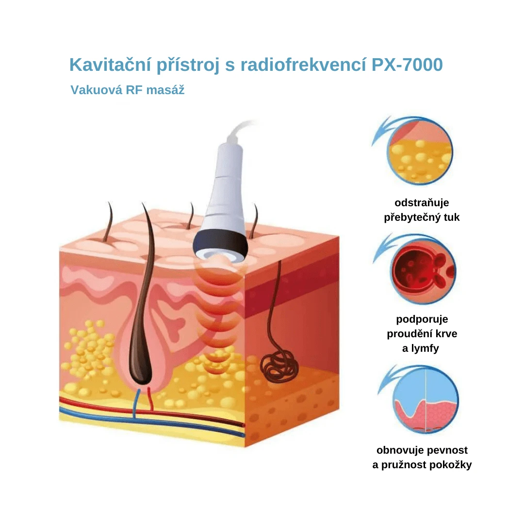 hubnutí kavitační přístroj radiofrekvence px-7000 kosmetické přístroje